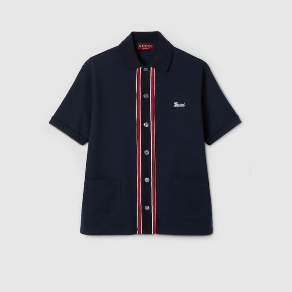 Cotton jersey polo shirt